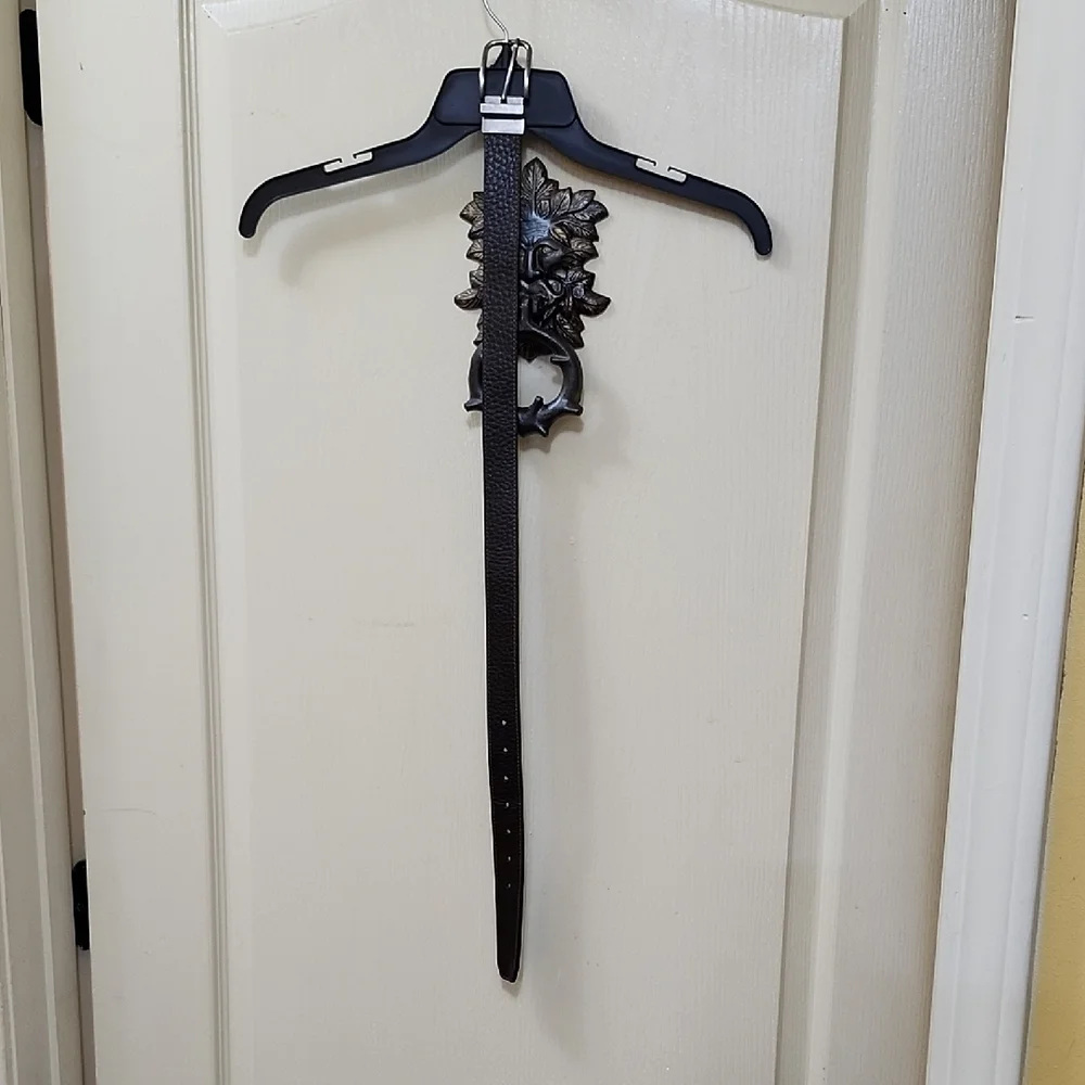 KID'S BLACK LEATHER LINED BELT